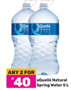 Aquelle Natural Spring Water-For Any 2 x 5Ltr