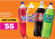 Sparletta or Twist Soft Drink Assorted-For Any 4 x 2Ltr