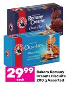 Bakers Romany Creams Biscuits Assorted-200g Each