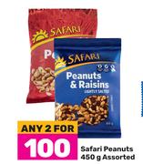 Safari Peanuts Assorted-For Any 2 x 450g