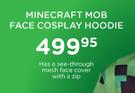 Minecraft Face Cosplay Hoodie