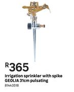 Geolia 31cm Pulsating Iriigation Sprinkler With Spike
