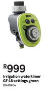 Irrigation Watertimer GF 48 Settings Green
