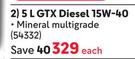 Castrol GTX Diesel 15W-40 54332-5Ltr
