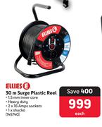 Ellies E 30m Surge Plastic Reel 145740-Each