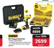 Dewalt 18V Impact Drill Kit 361352-Per Kit