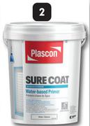 Plascon Sure Coat Water-Based Plaster Primer 357976-20Ltr
