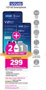 2 x Vivo Y21 4G Smartphone-On 1GB Red Top Up Core More Data + On Promo 70