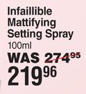 L'Oreal Infaillible Mattifying Setting Spray-100ml