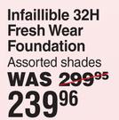 L'Oreal Infaillible 32H Fresh Wear Foundation Assorted Shades