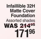 L'Oreal Infaillible 32H Matte Cover Foundation Assorted Shades