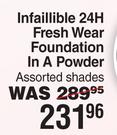L'Oreal Infaillible 24H Fresh Wear Foundation In A Powder Assorted Shades