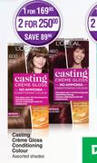 L'Oreal Casting Creme Gloss Conditioning Colour Assorted Shades-For 1