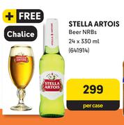 Stella Artois Beer NRBs-24 x 330ml Per Case