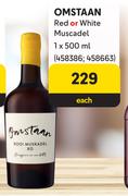 Omstaan Red Or White Muscadel-500ml Each
