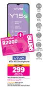 Vivo Y15s 4G Smartphone-On Red Flexi 130