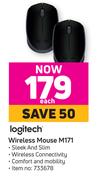 Logitech Wireless Mouse M171-Each