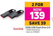 Sandisk 32GB USB Flash Drive 2.0-For 2