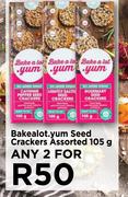 Bakealot.Yum Seed Crackers Assorted-For Any 2 x 105g