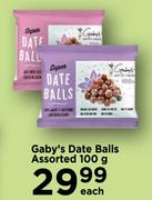 Gaby's Date Balls Assorted-100g Each