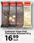 Carbsmart Sugar Free Chocolate Assorted-30g Each