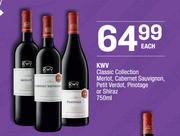 KWV Classic Collection Merlot, Cabernet Sauvignon, Petit Verdot, Pinotage Or Shiraz-750ml Each