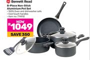 Bennett Read 8 Piece Non Stick Aluminium Pot Set