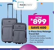 Mainstays 2 Piece Grey Melange Travel Set