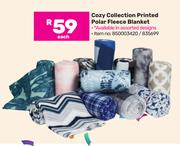 Cozy Collection Printed Polar Fleece Blanket-Each
