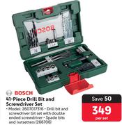 Bosch 41-Piece Drill Bit And Screwdriver Set 2607017316-Per Set