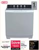 Defy 15kg Metallic Twin Tub Washing Machine DTT151 10120032