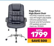 Koga Salvo High Black Chair