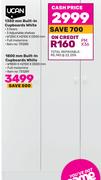 Ucan 1800mm Built-in Cupboards (White)