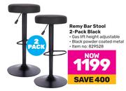 Remy Bar Stool 2-Pack (Black)
