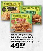 Nature Valley Crunchy Oat & Chocolate, Oat & Honey Pr Peanut Butter Bar Multipacks-5 x 42g