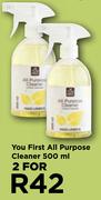 You First All Purpose Cleaner-For 2 x 500ml
