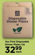 You First Disposable Dinner Plates-12s Each