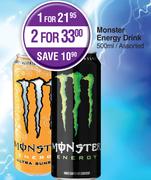Monster Energy Drink Assorted-For 1 x 500ml