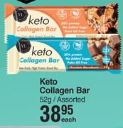 Youthful Living Keto Collagen Bar Assorted-52g Each