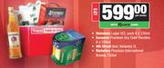 Heineken Lager 8x330ml,Savanna Handies 6x330ml,4th Street 5L,Richelieu Premium Brandy 750ml