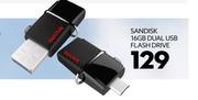 Sandisk 16GB Dual USB Flash Drive