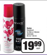 Revlon Deodorant For Men Or Women (Selected)-90ml/120ml Each