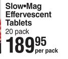 Slow Mag Effervescent Tablets 20 Pack-Per Pack