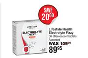 Lifestyle Health Electrolyte Fizzy 30 Effervescent Tablets Assorted