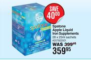 Spatone Apple Liquid Iron Supplements 28 x 25ml Sachets
