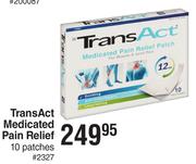 TransAct Medicated Pain Relief 10 Patches