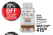 Solal Super Colostrum 120 Capsules