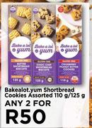 Bakealot.Yum Shortbread Cookies Assorted-For Any 2 x 110g/125g
