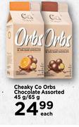 Cheaky Co Orbs Chocolate Assorted-45g/65g Each