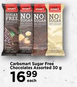 Carbsmart Sugar Free Chocolate Assorted-30g Each